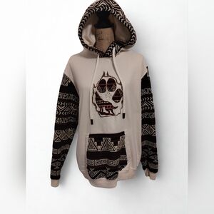 Vigor Wool Blend Native American Style Hoodie Size L